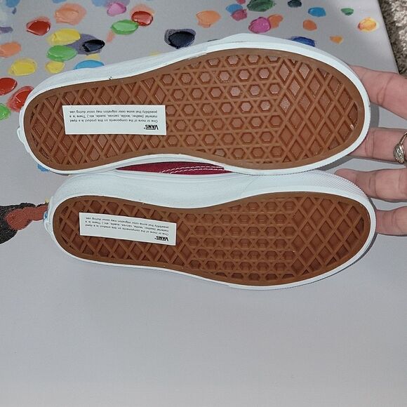 Vans Old Skool Classic Retro Rainbow Multi Color Skate Shoes Size 13 - Picture 7 of 10